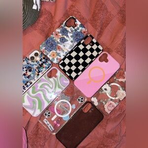 Floral and Patterned Phone Cases Set